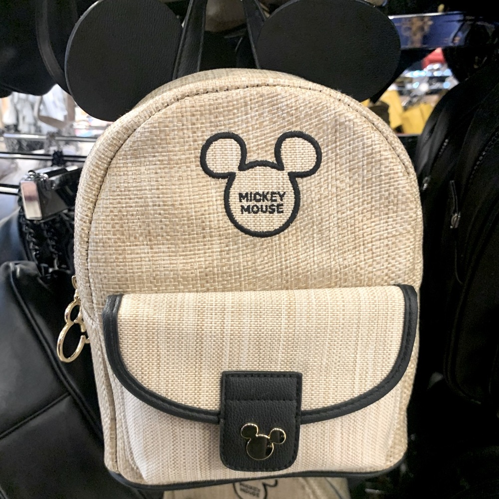 Disney Mickey Mouse Ears Woven Backpack NWT